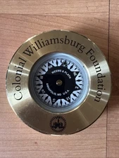 Weems & Plath Compass Colonial Williamsburg Foundation Brass Marine Desktop 3"