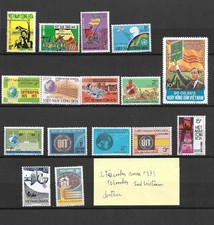 16 timbres vietnam 1973 neufs** président  thieu farmer