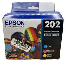 EPSON - 202 Standard Color Ink Cartridges - 3 Cart. Combo - Genuine New Sealed