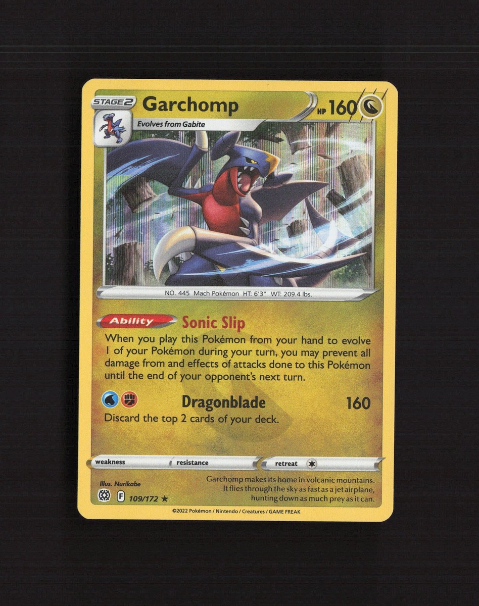 Garchomp 109/172 Brilliant Stars Holo Rare Pokemon Card NM | eBay