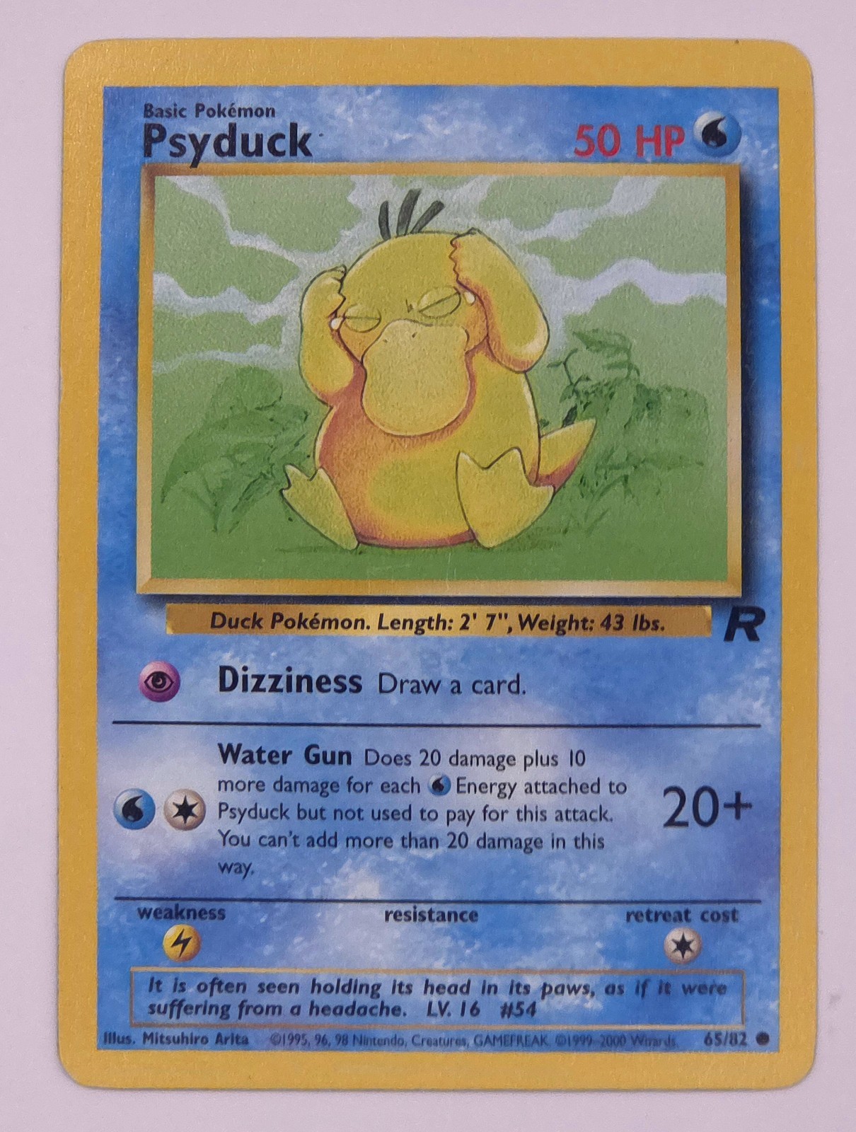 Vintage Pokemon Legendary Collection Psyduck 88/110 Common Very Good