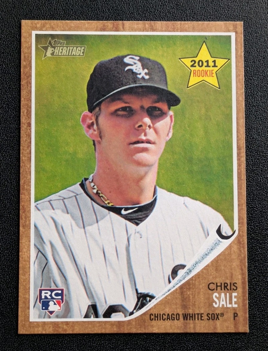 2011 Topps Heritage Chris Sale #214 Rookie Card White Sox Atlanta Braves