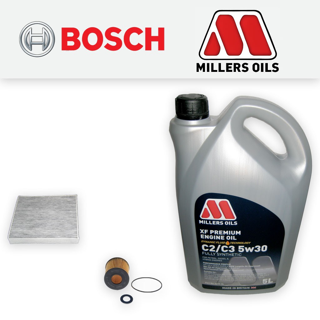 SERVICE KIT for TOYOTA AURIS NDE180 1.4 D-4D OIL CABIN FILTERS +OIL (2012-2018)