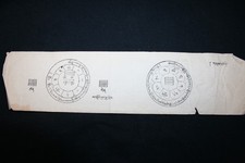 Antique Mongolian Tibetan Buddhist Astrology Amulet Mongolia #12-35x9