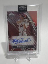 2024 Topps Chrome Black - Autographs Mike Schmidt #CBA-MS Red Refractor /5 (AU)