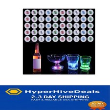Stunning 50 PCS LED Coasters with Long-Lasting Battery - For Memorable Nights