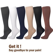 NHS COMPRESSION Varicose Veins Anti-Fatigue Flight Running Socks For Men & Women
