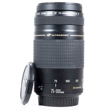 Canon 75-300mm F/4.0-5.6 II USM Full Frame Auto Focus EF Mount Telephoto Lens