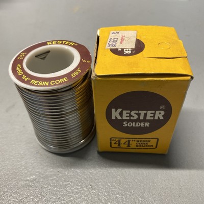 Kester '' 44 '' Resin Core Solder .093 Dia. 40/60 8oz. 1/2 LB
