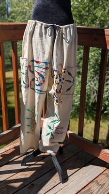 Shipibo Conibo Unisex Ceremonial Pants Drawstring One Sizefrom TheAmazon Jungle