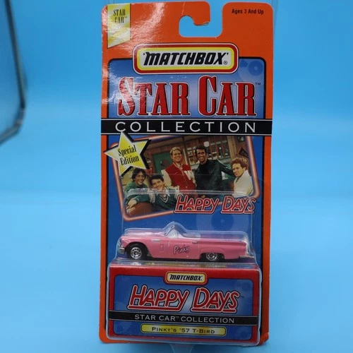 Vintage 1998 Matchbox Star Car Collection HAPPY DAYS PINKY's 57 T-BIRD NIP