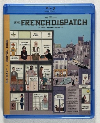 The French Dispatch (Blu-ray, 2021) Wes Anderson, Timothee Chalamet