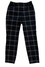 Express Women s Navy Plaid Slim Leg Dress Pan...