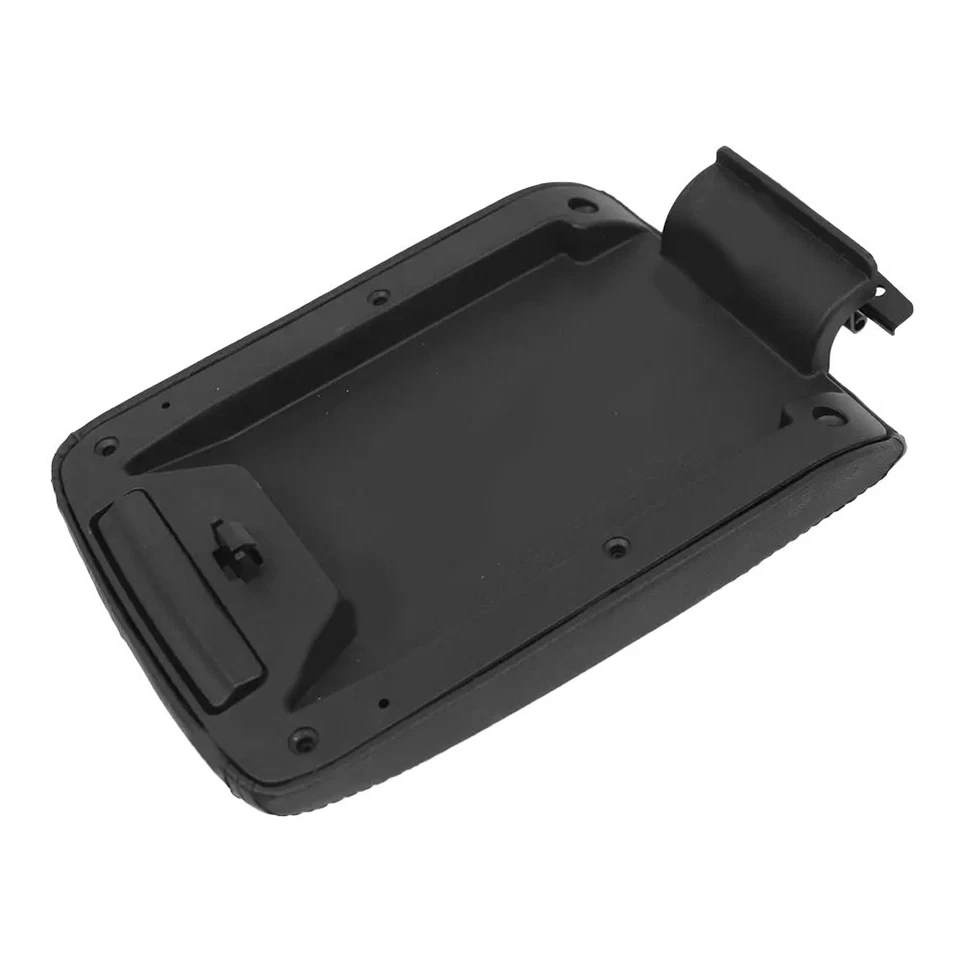 For Impreza 2009 2014 Center Console Lid Rest Black Leather Armrest Cover - Image 4 of 4