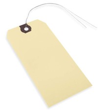 INNOVART Shipping Tags Double Wired 6 1/4" x 3 1/8", Manila Wire Tags With Re...