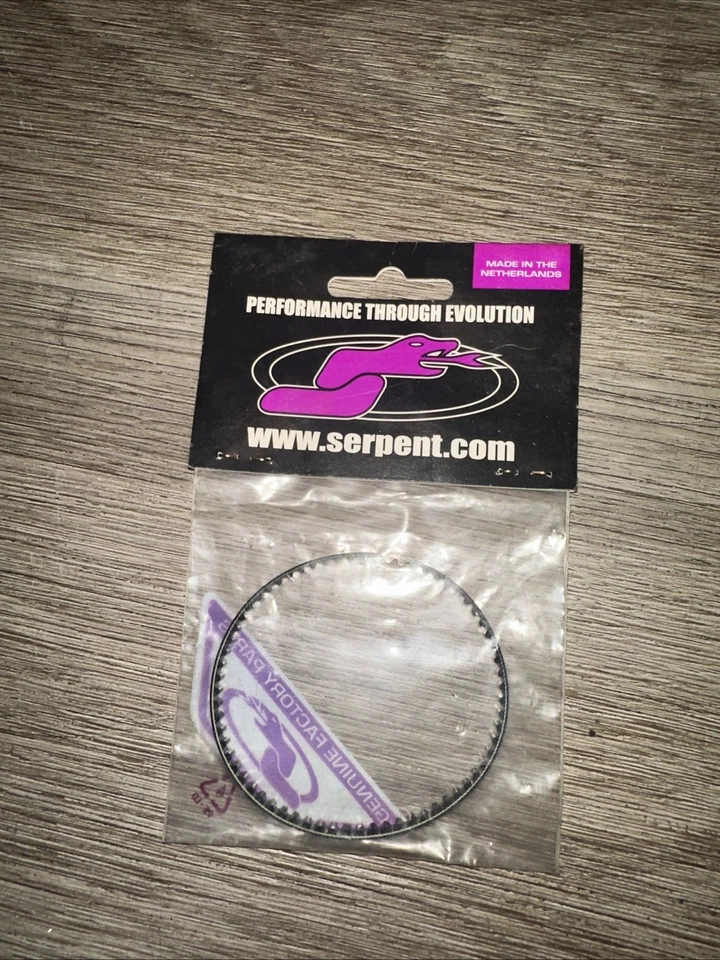 Serpent Vintage RC Car Part # 801255 Rear Timing Belt 4MM for Impulse - Image 2 of 2