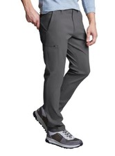 Copper  Oak Men's Size 34x30 Gray Polyester Tech Pants Cargo N1355