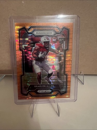 2024 Panini Prizm Draft Picks -Orange Pulsar Prizm #129 Braelon Allen /49 (RC)