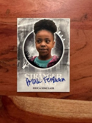 Signed Card 2019 Topps Stranger Things Upside Down Priah Ferguson Erica Sinclair