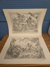 Burne Hogarth King Arthur Prints 20x25 | Signed Numbered 36/150 | 1978