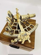 Sextant en laiton de style ancien de 9" décor nautique maritime cadeau objet ...