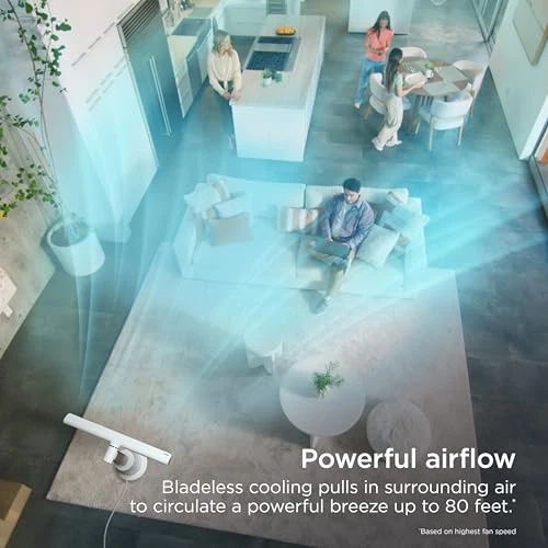 SHARK TURBOBLADE XL ULTRA-POWERFUL BLADELESS TOWER FAN UT205 - WHITE - Image 3 of 4