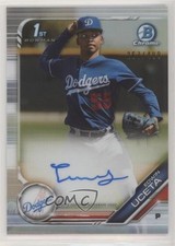 2019 Bowman Chrome Prospects Refractor 267/499 Edwin Uceta #CPA-EU Auto 03cg