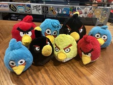 Angry Birds Plush LOT of 8 Stuffed Toys 6" NEW  PRE-OWNED  READ 