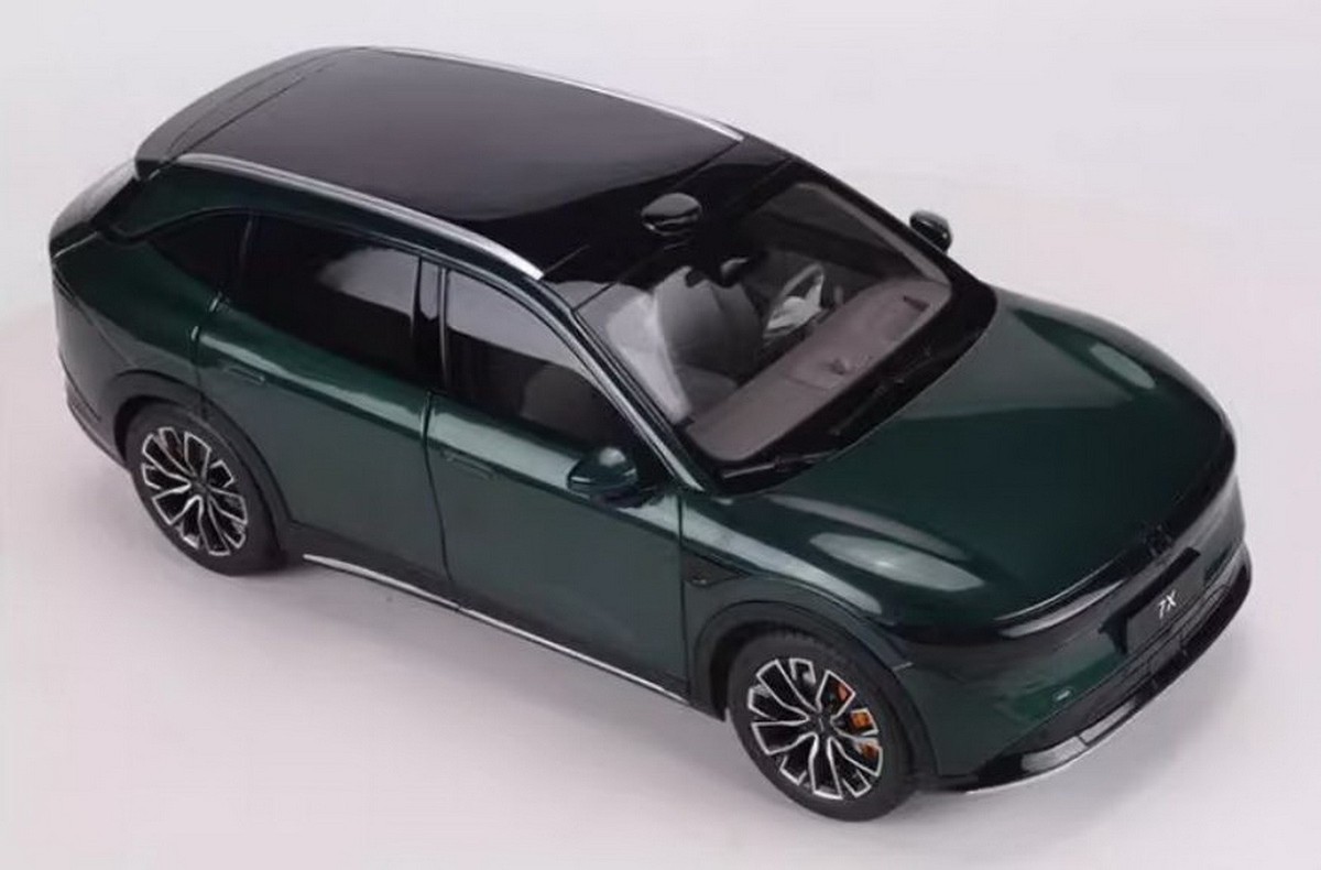 1/18 Scale Geely ZEEKR 7X SUV Green Diecast Car Model Toy