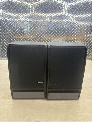 Bose Model 141 Bookshelf Home Stereo Speakers Pair Black/Gray 9.75 x 6.5 in