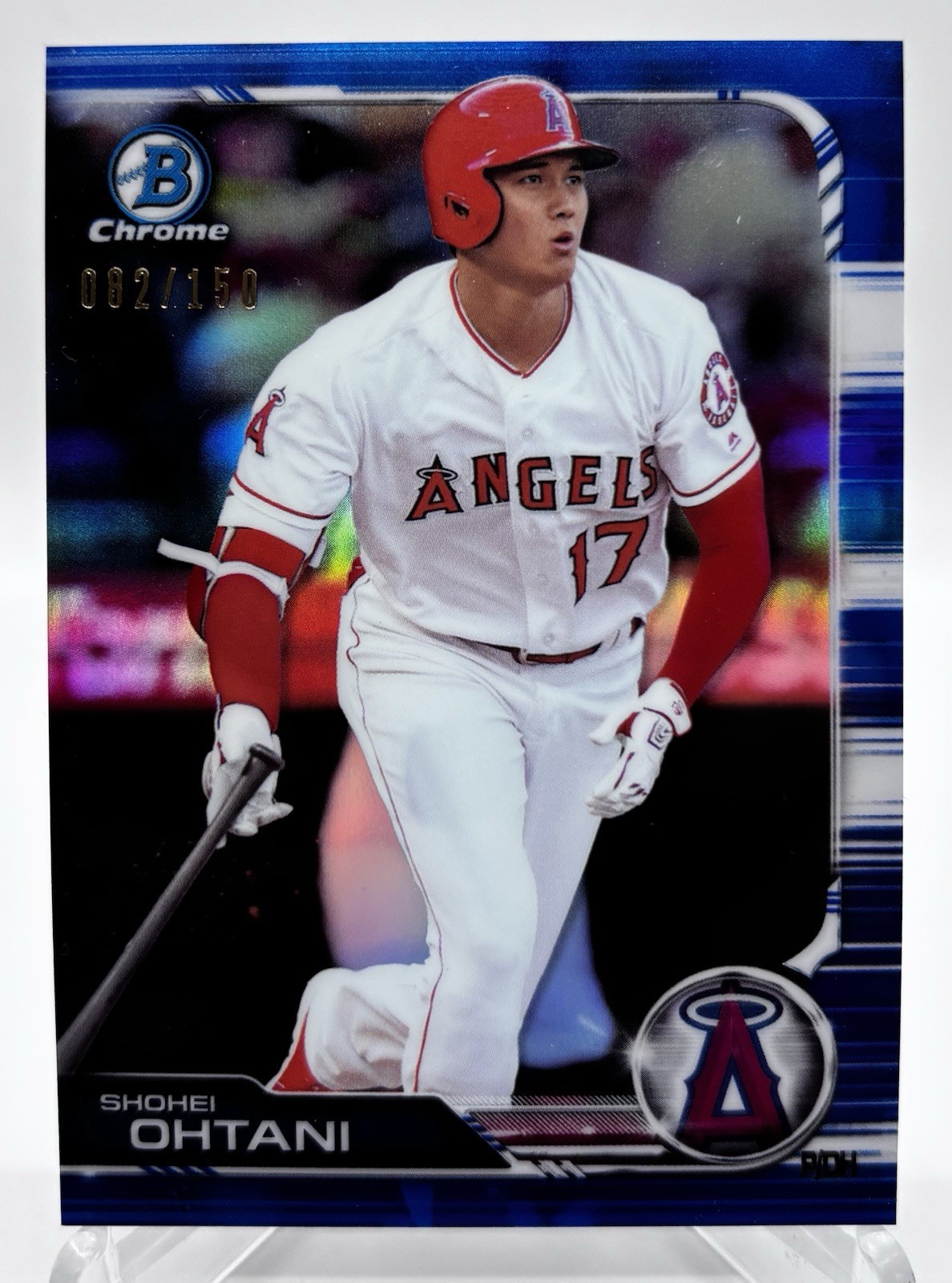 2019 Bowman Chrome Blue Refractor #50 Shohei Ohtani /150