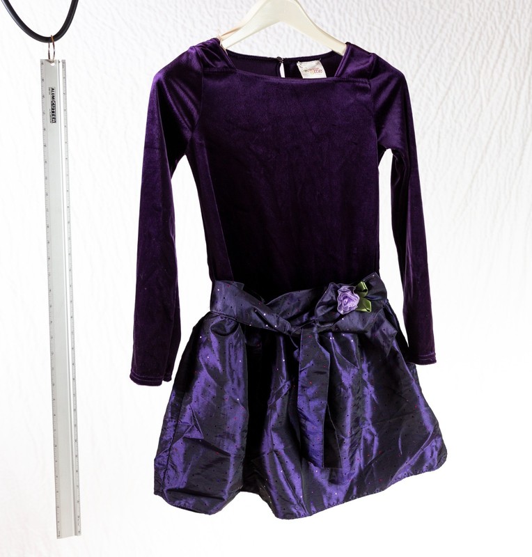 Dollie & Me Dress 16 Can also fit American Girl PURPLE - easter wedding dance