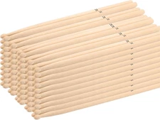 24 Pairs Drum Sticks, 5A Classic Wood Tip Drumstick Bulk, Maple Wood, 16 Inch