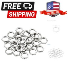 M8 x 0.75 Steel Hex Nuts, 30 Pack Metric Thread Zinc Plated Finished Hardware...