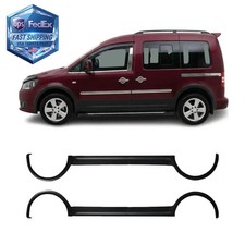 Fender Flares & Side Door Cladding Set for VW Caddy 2010-2015 SWB 12 Pcs