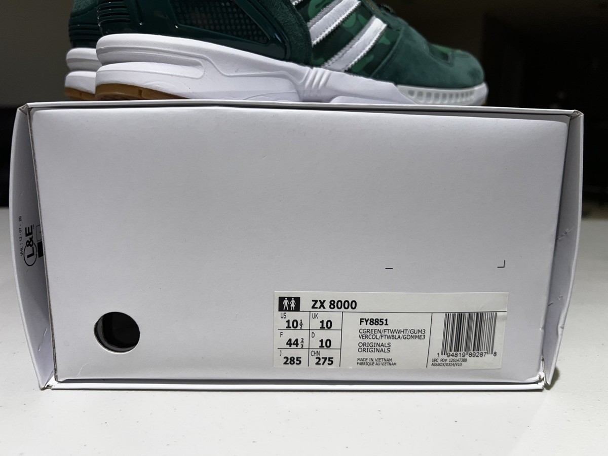 Buy Size 10.5 - BAPE x Undefeated x adidas ZX 8000 A-ZX Series