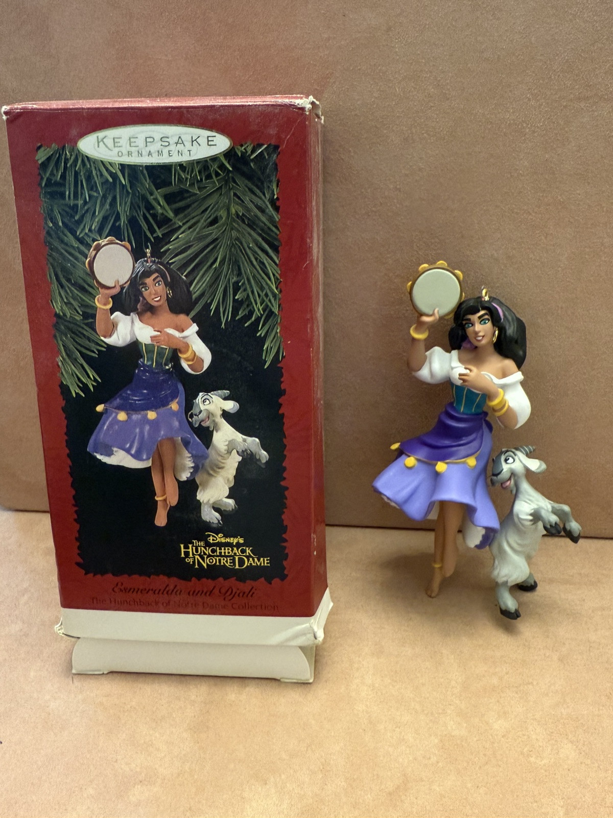 Hallmark Keepsake Ornament Esmeralda and Djali Hunchback Notre Dame Collection