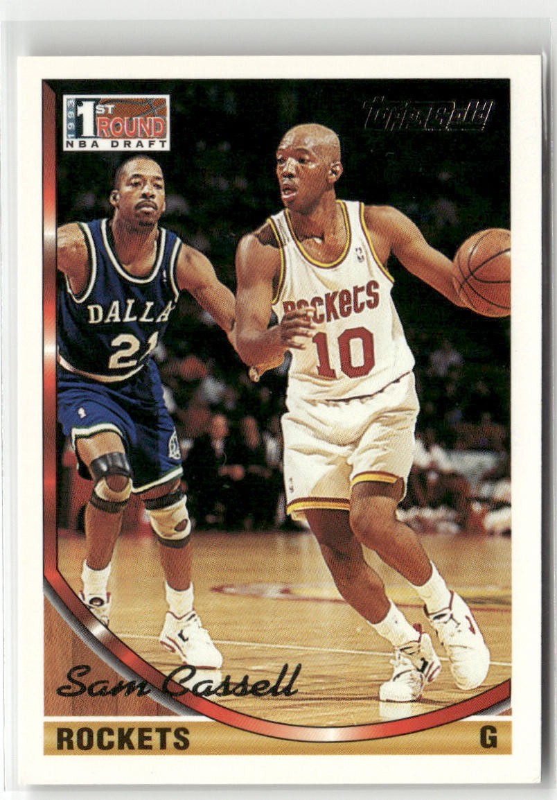 1993-94 TOPPS #301 SAM CASSELL GOLD HOUSTON ROCKETS