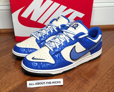 Nike Dunk Low Jackie Robinson Sneakers in Racer Blue & Coconut Milk Nike Dunk Low Jackie Robinson, Racer Blue/Coconut Milk  main image 2