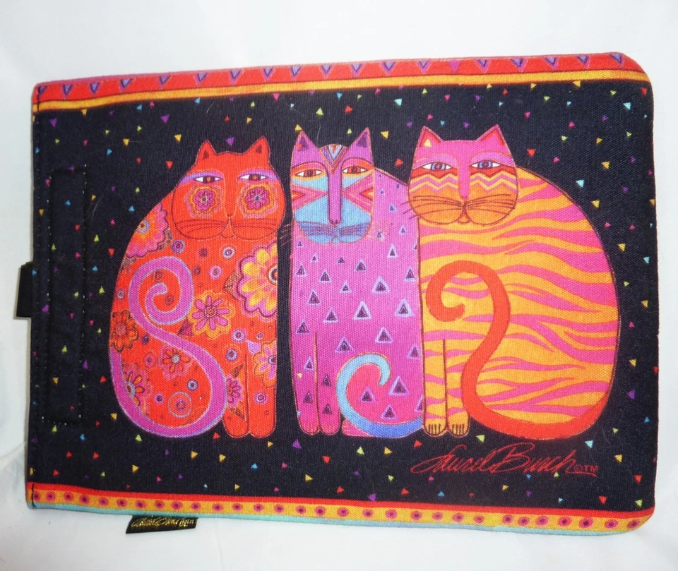 BOLSA FUNDA LAUREL BURCH FELINE FRIENDS PARA CUALQUIER TABLET 8”X10” IPAD EREADER NUEVA Foto 2 de 4