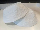Set 2 Vtg Pineapple Floral White Milk Glass bowl daisy Indiana Glass Scalloped