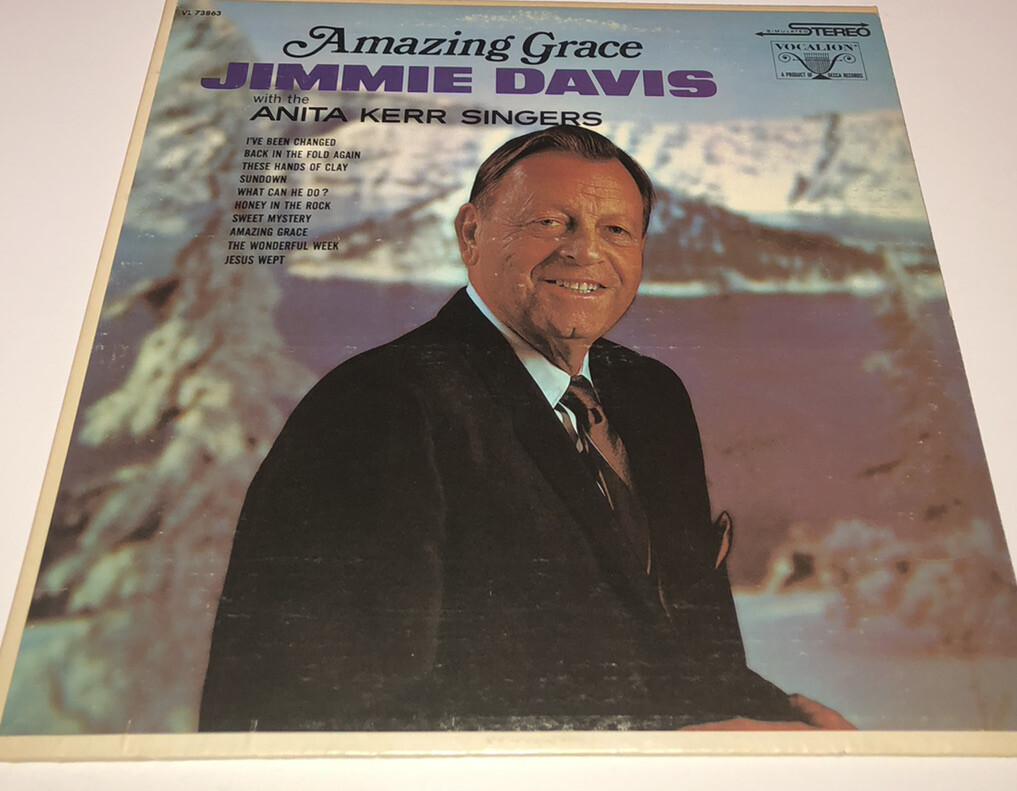 Jimmie Davis. Amazing Grace. Gospel Lp 28