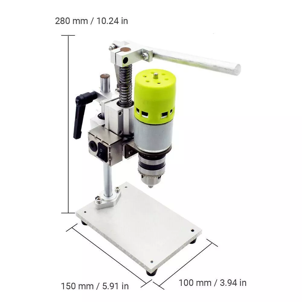 7 Speed DIY Mini Bench Drill Press Electric Bench Drilling Machine 1.5 10mm 100W