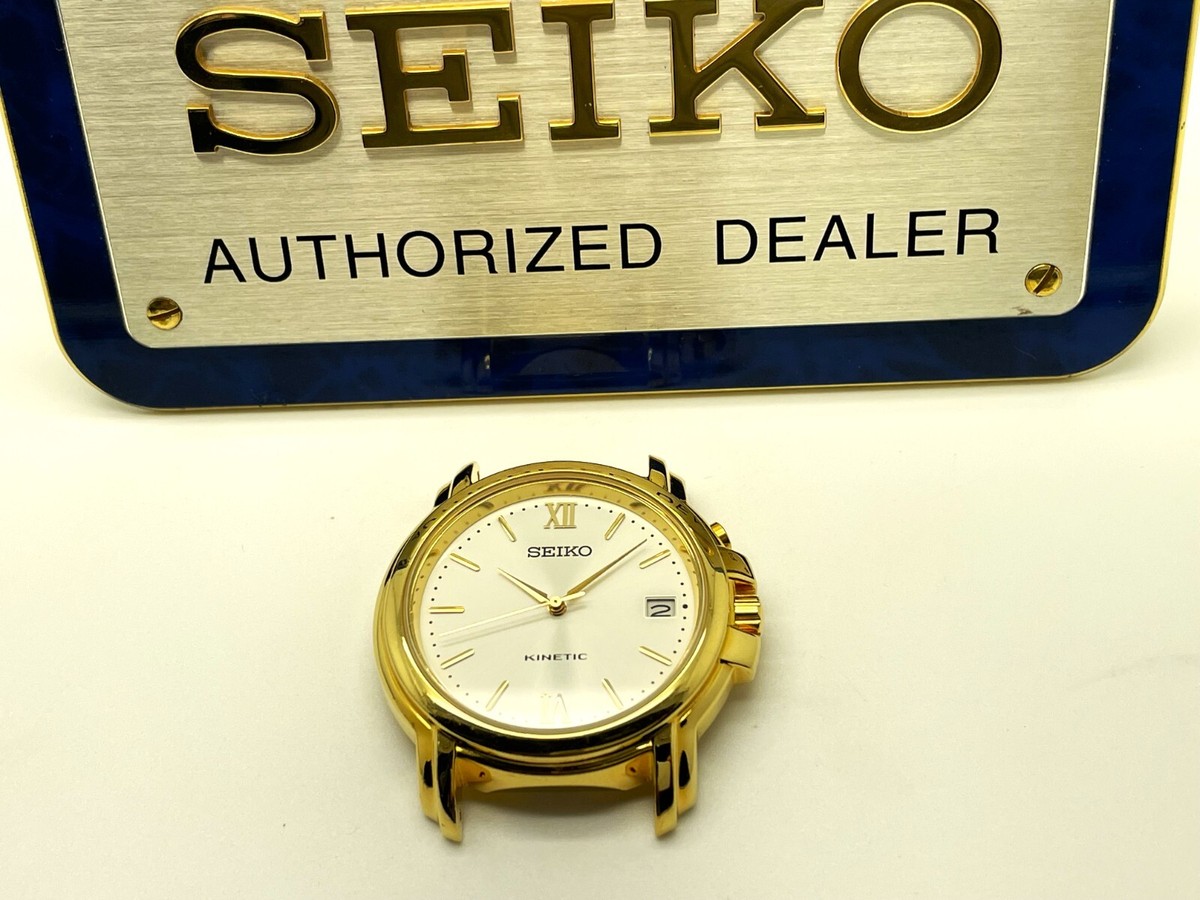 Seiko Kinetic 極上美品 Seiko Men's Kinetic Auto-Quartz with TiCN Two-Tone Steel