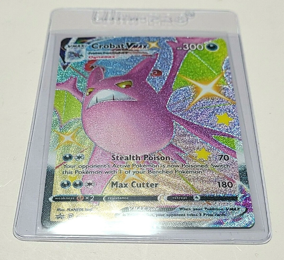 Card Pokémon Crobat Vmax Shiny - Espada E Escudo + Brinde