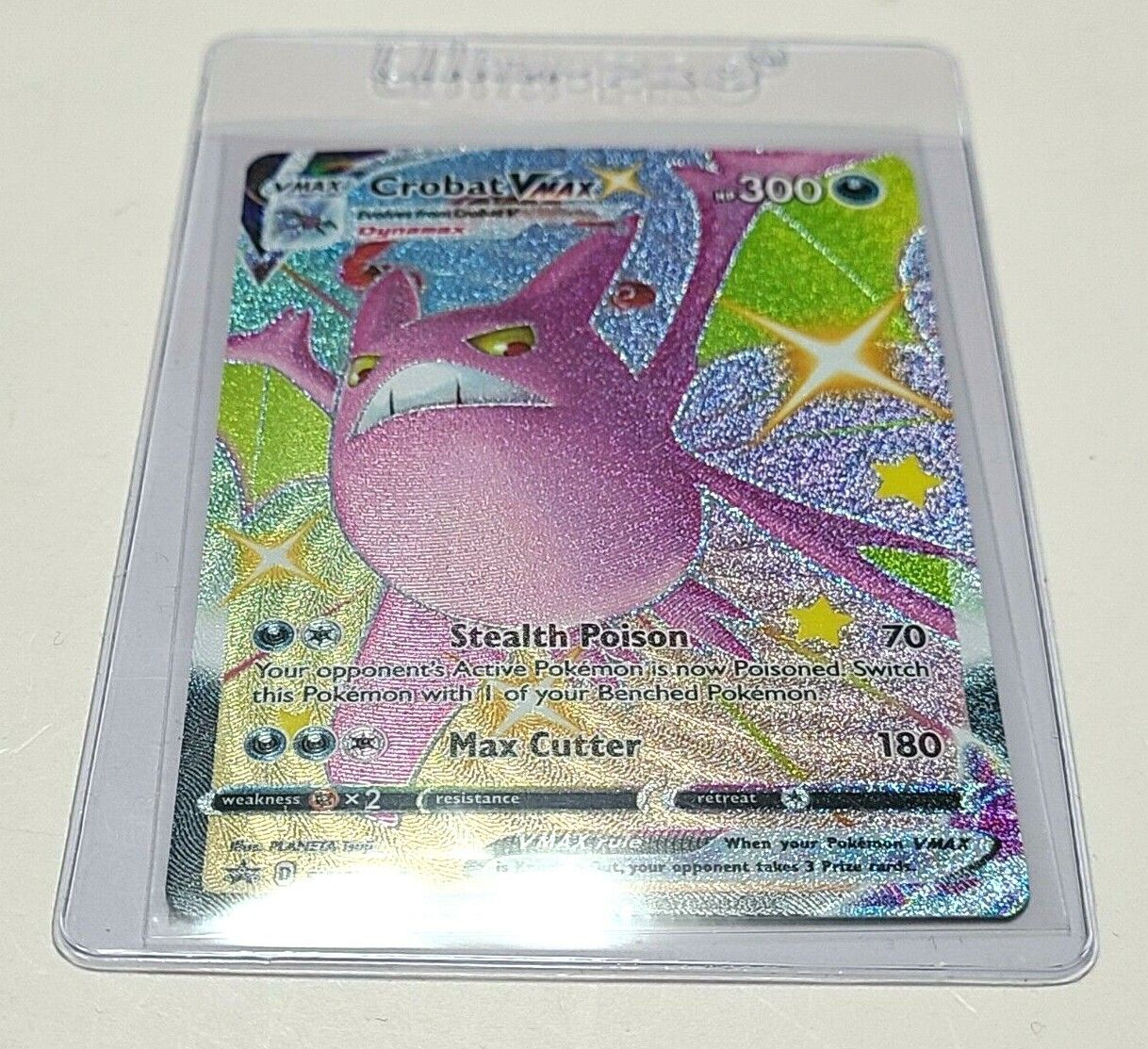 Carta Gigante Pokemon Crobat VMAX Shiny Português Card Original Copag Promo  SWSH099 Pronta Entrega - Escorrega o Preço