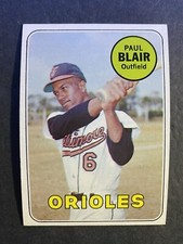 1969 Topps Baseball Paul Blair Baltimore Orioles Card #506 (c)