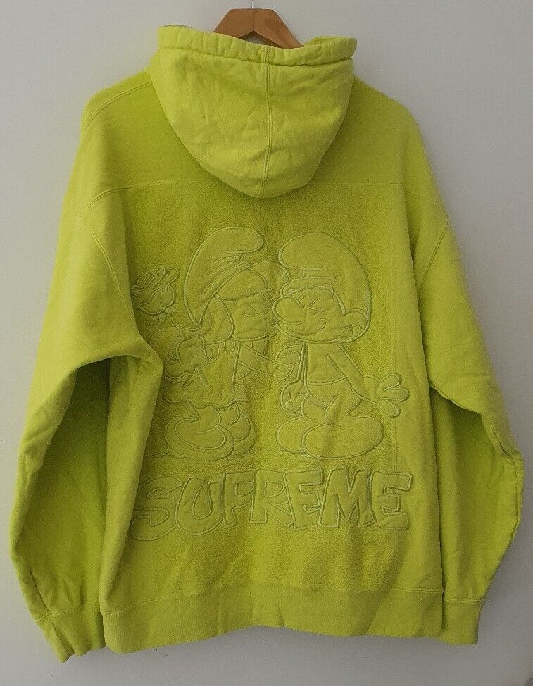 FW20 Supreme Smurfs hooded sweatshirt size XL hoodie Neon FW20 Supreme Smurfs hooded sweatshirt size XL hoodie Neon