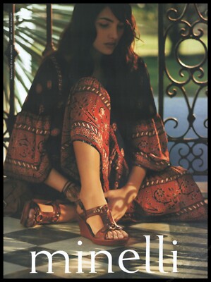 High Heels Minelli Magazine Print Ad Women Fashion Long Legs shoes 2006-1pg