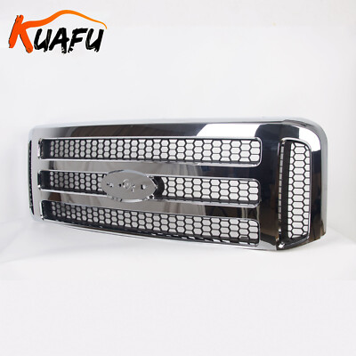 Grille For Ford 1999-2004 Super Duty F250 F 250 F350 F450 F550 Excursion Chrome